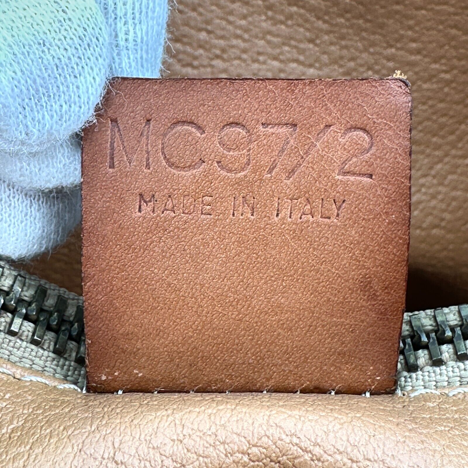 CELINE Macadam Canvas Boston Bag PVC Leather Brown