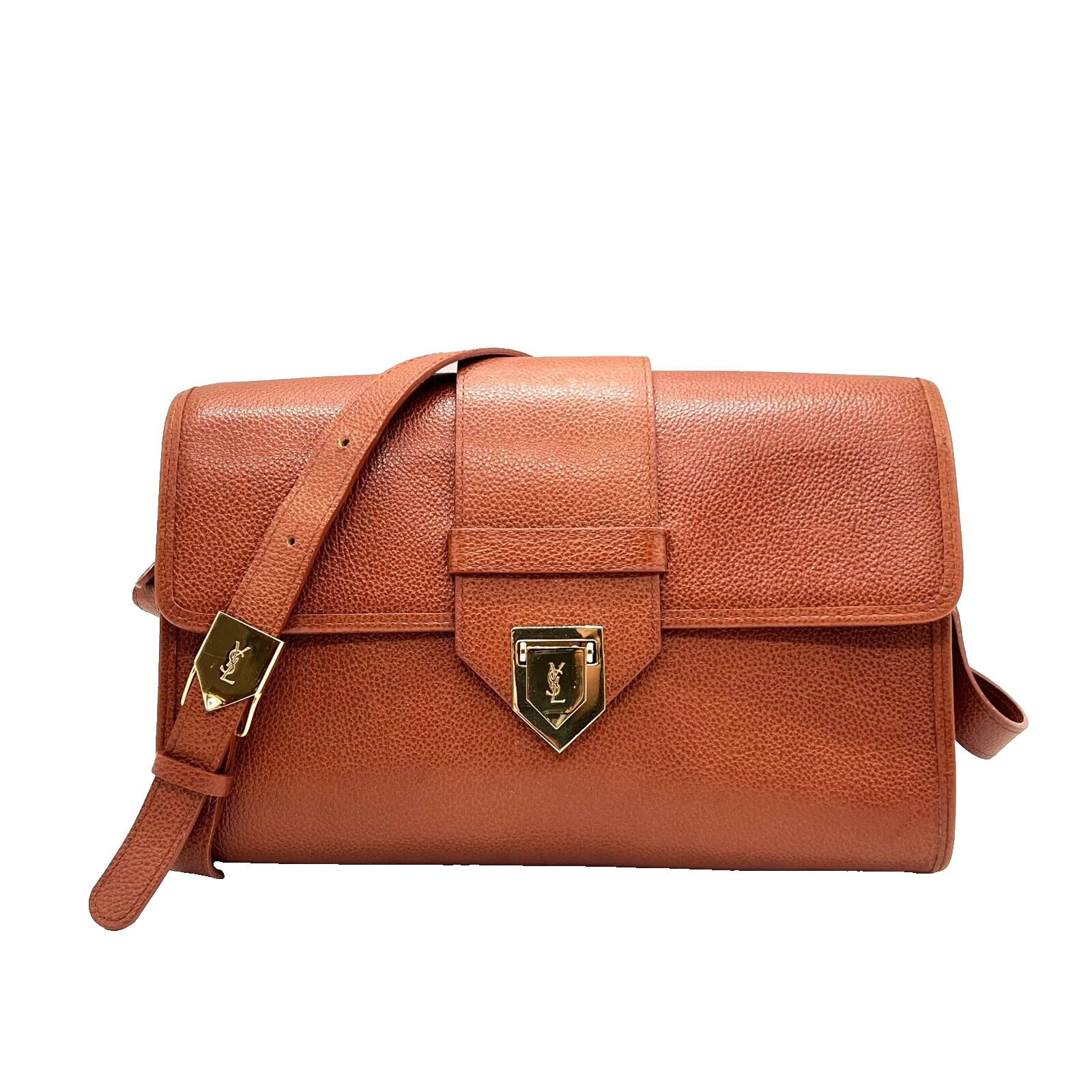 Yves Saint Laurent YSL Vintage Shoulder Bag - Brown Leather