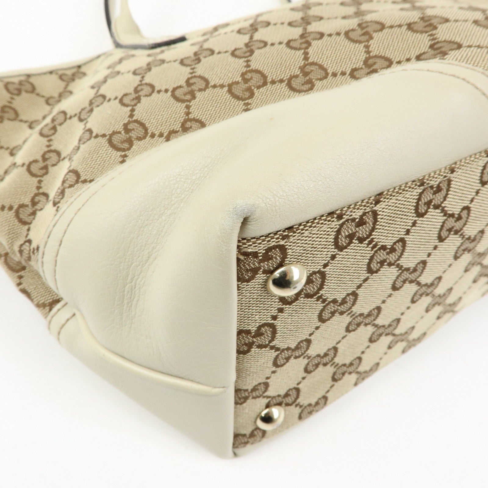 Gucci Interlocking G Tote Bag - Beige, Canvas and Leather