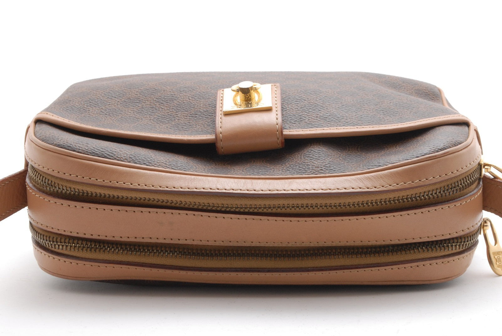 Celine Macadam Shoulder Bag - Brown, Leather PVC