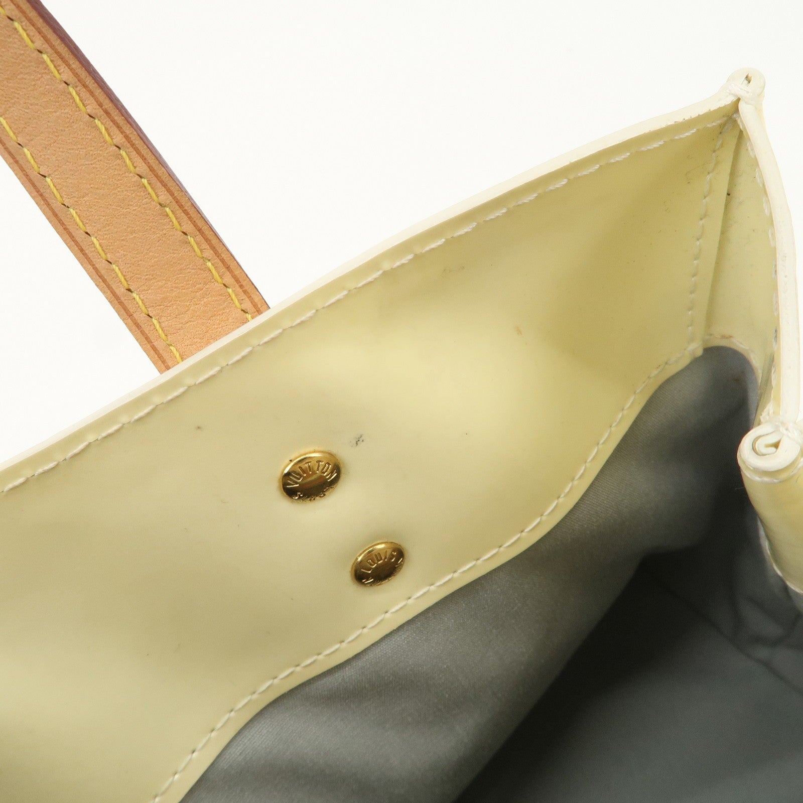 Louis Vuitton Monogram Perle Vernis Lead PM Hand Bag