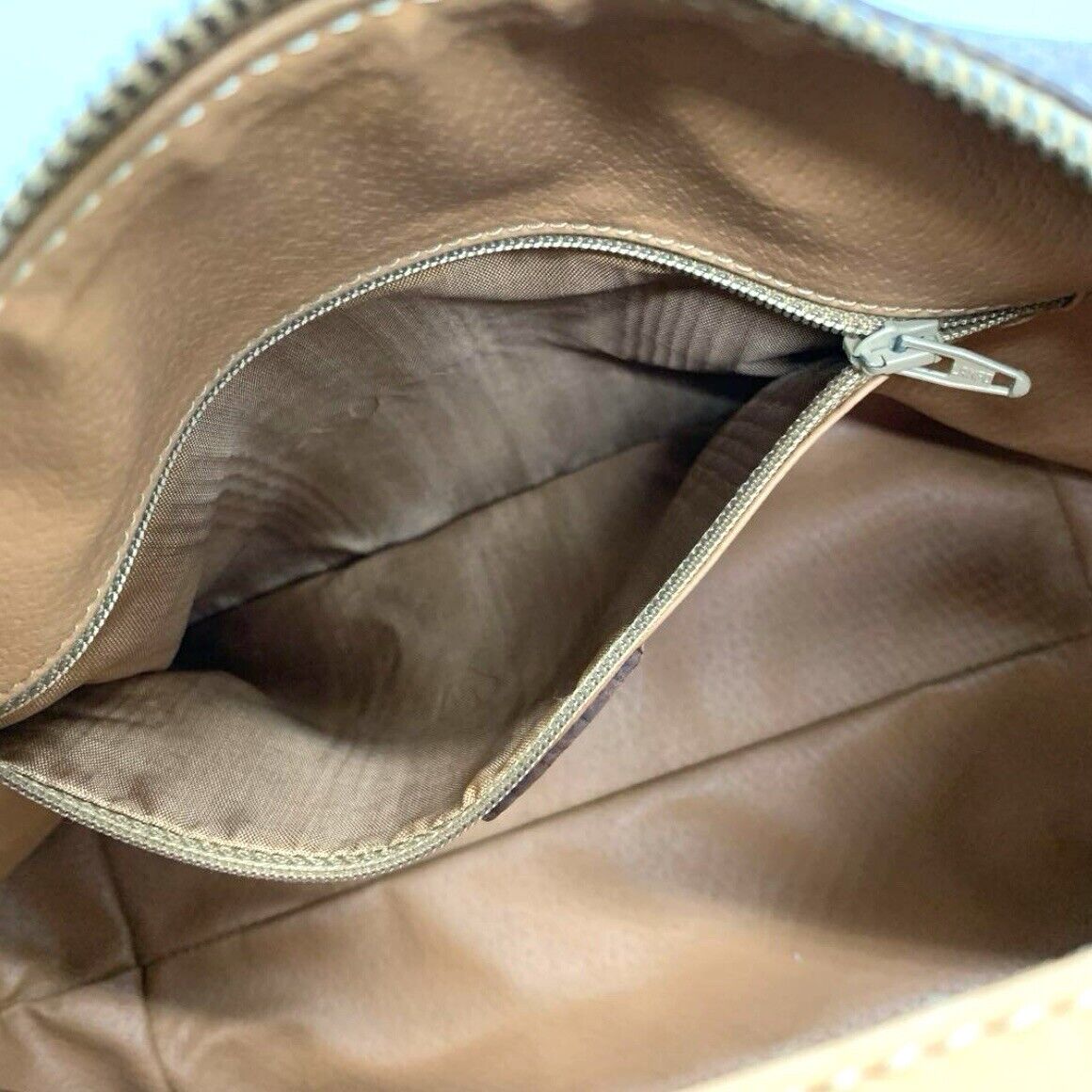 CELINE Macadam Accessory Pouch Triomphe Handbag PVC Leather