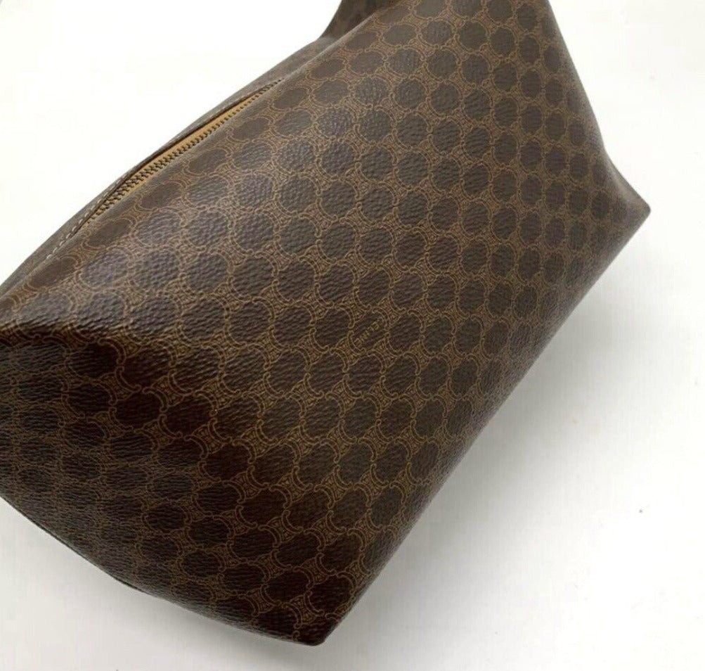 CELINE Macadam Accessory Pouch Triomphe Handbag PVC Leather