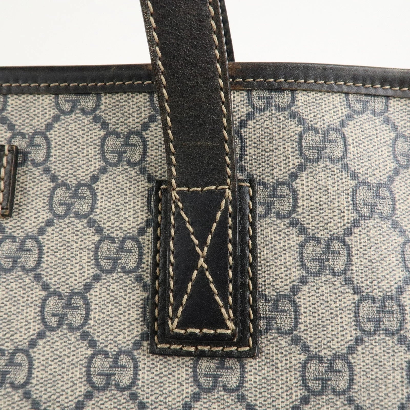 Gucci Supreme Leather Tote Bag - Beige, PVC