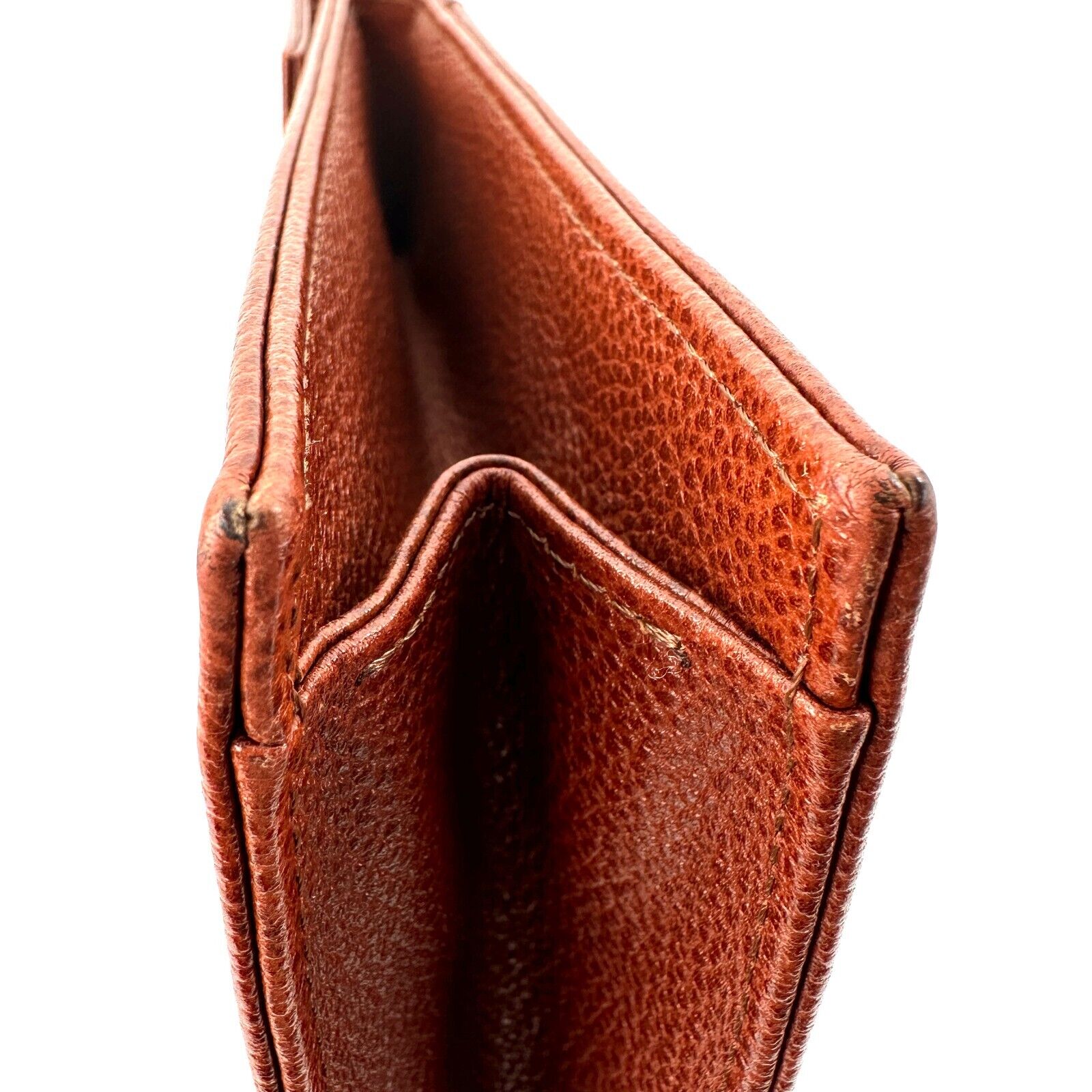 YSL Brown Clutch Bag Leather