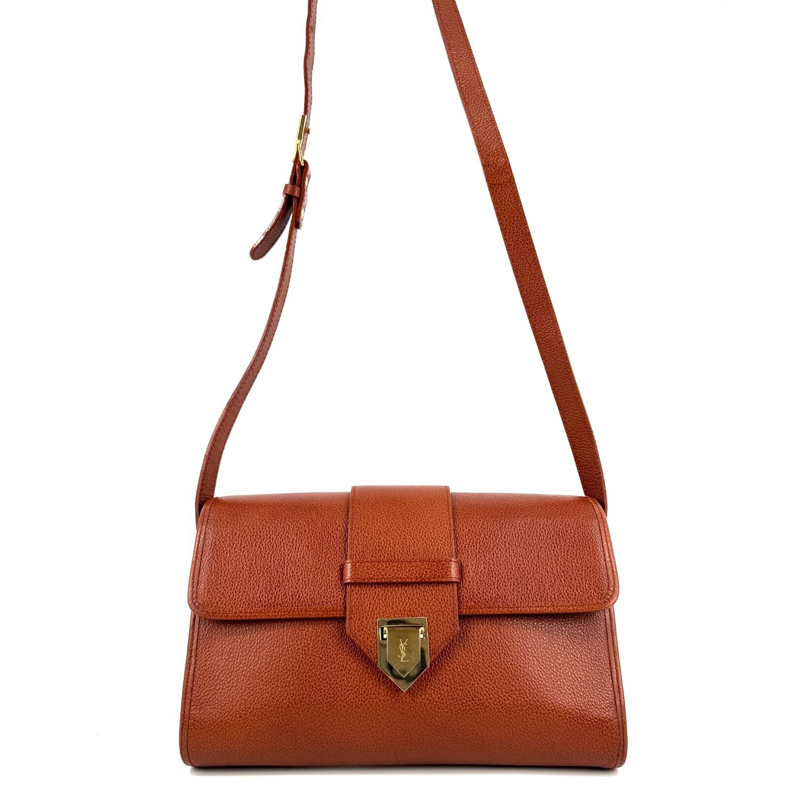 Yves Saint Laurent YSL Vintage Shoulder Bag - Brown Leather