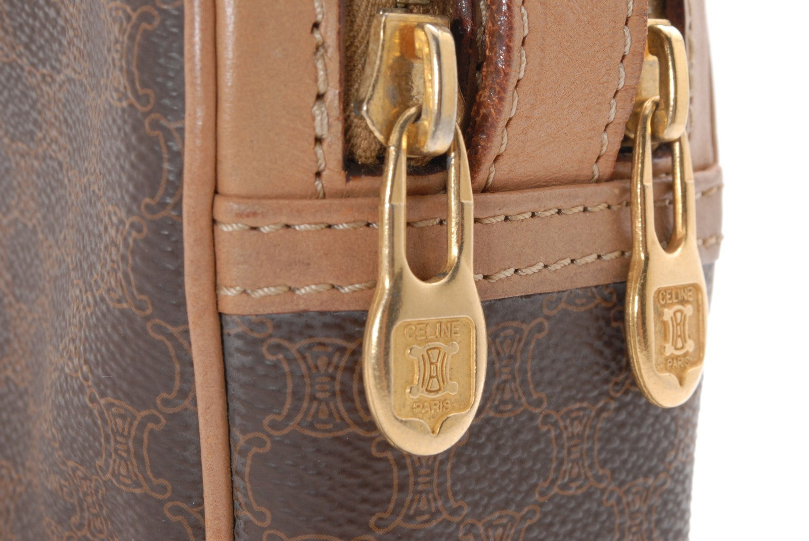 Celine Macadam Shoulder Bag - Brown, Leather PVC